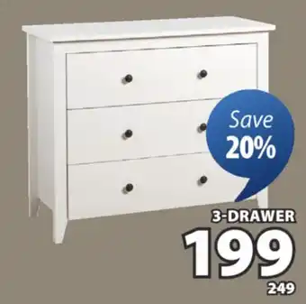 JYSK STOKE 3-DRAWER offer