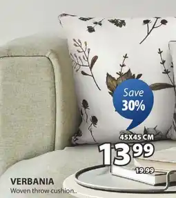 JYSK VERBANIA Woven throw cushion offer