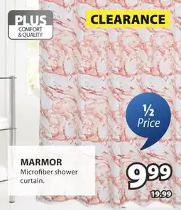 JYSK MARMOR Microfiber shower curtain offer