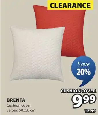 JYSK BRENTA Cushion cover, velour offer