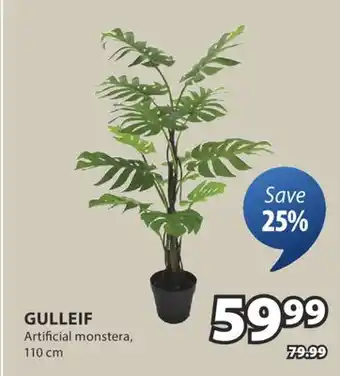 JYSK GULLEIF Artificial monstera offer