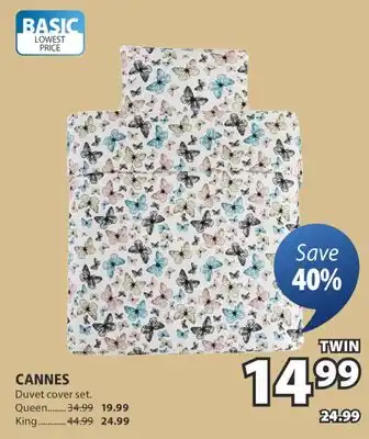 JYSK CANNES Duvet cover set offer