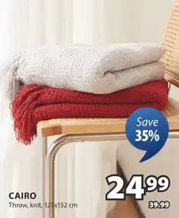 JYSK CAIRO Throw, knit offer