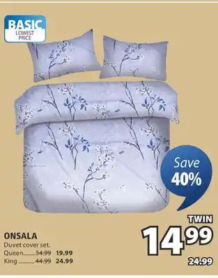 JYSK ONSALA Duvet cover set offer