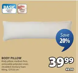 JYSK BODY PILLOW offer