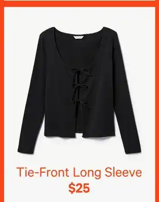 Joe Fresh Tie-Front Long Sleeve offer