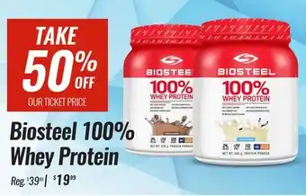 Hockey Life BIOSTEEL 100% WHEY PROTEIN offer