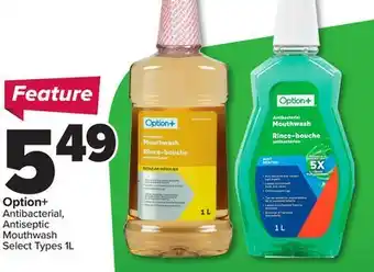 RxHealthMed Option+ Antibacterial, Antiseptic Mouthwash offer