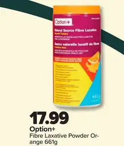 RxHealthMed Option + Fibre Laxative Powder Orange offer