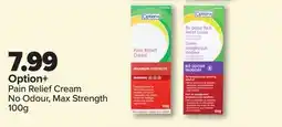 RxHealthMed Option + Pain Relief Cream offer