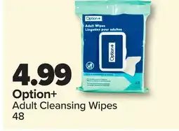 RxHealthMed Option+ Adult Cleansing Wipes offer