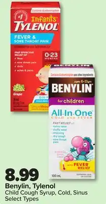 RxHealthMed Benylin, Tylenol Child Cough Syrup, Cold, Sinus offer