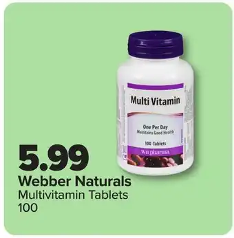 RxHealthMed Webber Naturals Multivitamin Tablets offer