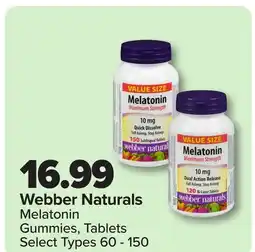 RxHealthMed Webber Naturals Melatonin Gummies, Tablets offer