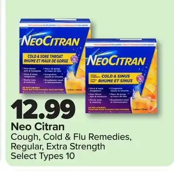 RxHealthMed Neo Citran Cough, Cold & Flu Remedies, Regular, Extra Strength offer