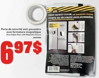 Matériaux Pont Masson Dust Safety Door with Magnetic Closure offer