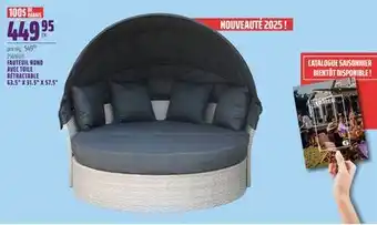 Gagnon - La Grande Quincaillerie FAUTEUIL ROND AVEC TOILE RÉTRACTABLE 63.5 X 31.5 X 57.5 offer