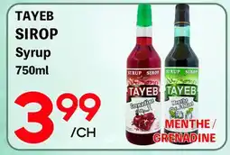 Marche Salaberry TAYEB SIROP offer