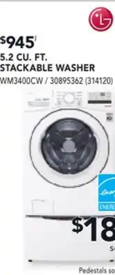 RONA 5.2 CU. FT. STACKABLE WASHER offer