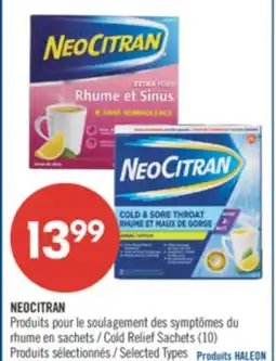 Pharmaprix NEOCITRAN Cold Relief Sachets offer