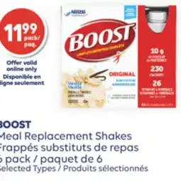 Wellwise by Shoppers Frappés substituts de repas BOOST offer