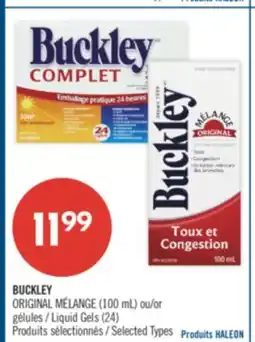 Pharmaprix BUCKLEY ORIGINAL MELANGE (100 ml) or Liquid Gels (24) offer