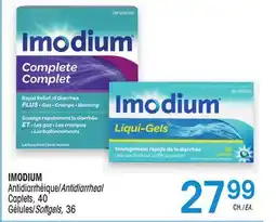 Uniprix IMODIUM Antidiarrhéique/Antidiarrheal, Gélules/Softgels offer