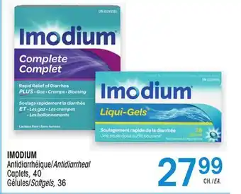 Uniprix IMODIUM Antidiarrhéique/Antidiarrheal, Gélules/Softgels offer