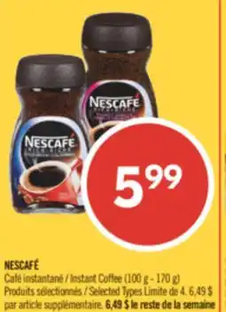 Pharmaprix NESCAFÉ Instant Coffee offer