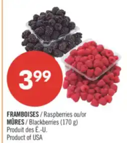 Pharmaprix Raspberries or Blackberries offer