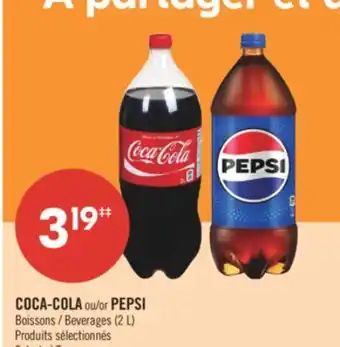 Pharmaprix COCA-COLA or PEPSI Beverages offer