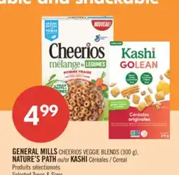 Pharmaprix GENERAL MILLS CHEERIOS VEGGIE BLENDS (300 g), NATURE'S PATH or KASHI Cereal offer