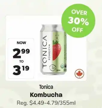 Blush Lane Organics Tonica Kombucha offer