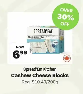 Blush Lane Organics Spread'Em Kitchen Cashew Cheese Blocks offer