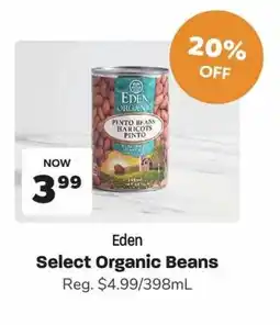 Blush Lane Organics Eden Select Organic Beans offer