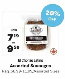 Blush Lane Organics El Chorizo Latino Assorted Sausages offer