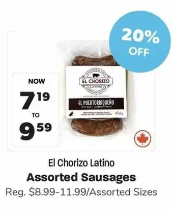 Blush Lane Organics El Chorizo Latino Assorted Sausages offer