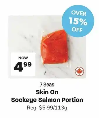 Blush Lane Organics 7 Seas Skin On Sockeye Salmon Portion offer