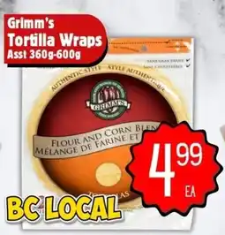 The Old Farm Market Grimm's Tortilla Wraps Asst offer