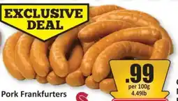 Starsky Pork Frankfurters offer