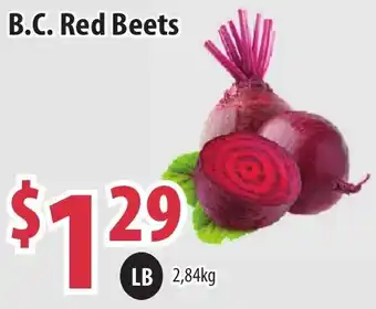 Tru Value Foods B.C. Red Beets offer