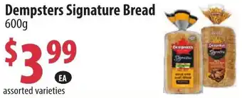 Tru Value Foods Dempsters Signature Bread offer