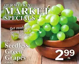 Village Food Markets Seedless Green Grapes offer