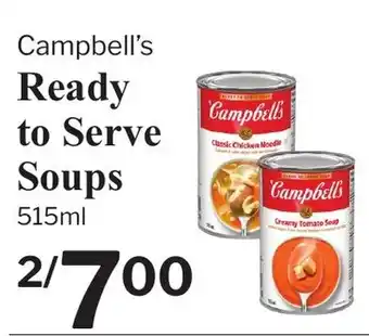 Village Food Markets Campbell's Ready to Serve Soups offer