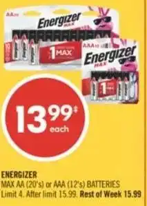 Shoppers Drug Mart Energizer offer