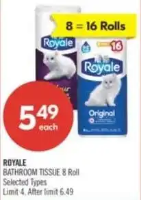 Shoppers Drug Mart Royale bathroom tissue offer