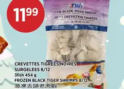 Kim Phat 3fish FROZEN BLACK TIGER SHRIMPS 8/12 offer