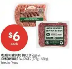 Shoppers Drug Mart Medium ground beef or johnsonville offer