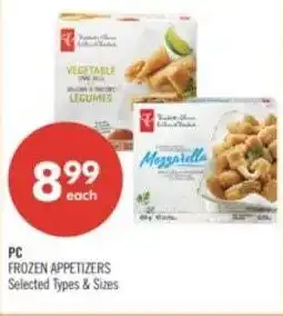 Shoppers Drug Mart PC frozen appetizers offer