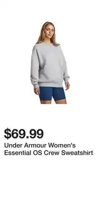 Sport Chek Under Armour Women's Essential OS Crew Sweatshirt offer